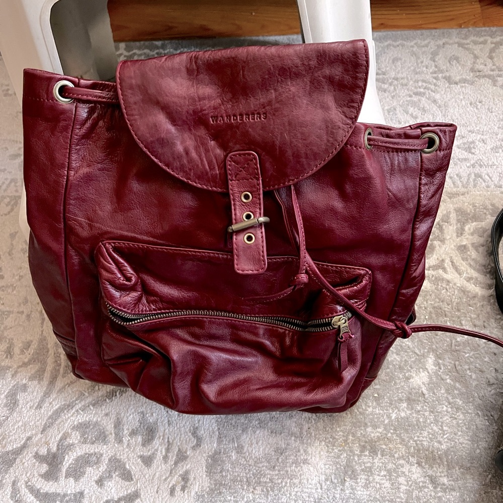 Wanders leather backpack. Used once.